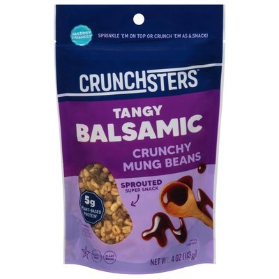 Crunchsters Mung Beans Tangy Balsamic Crunchy 6/4 OZ [UNFI #2166122] [ebt]