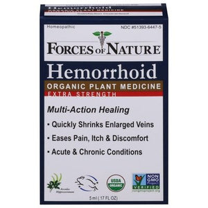 Forces Of Nature Hemorrhoid Organic Plant Medicine Extra Strength Og2 1/5 ML [UNFI-CARLISLE #1957489] T