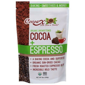 Cocoax Cocoa + Espresso Organic Unsweetened Og2 6/8 OZ [UNFI #2843969] [ebt]