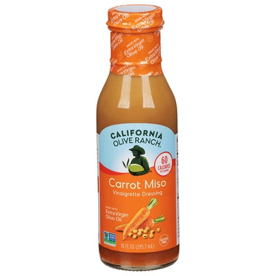 California Olive Ranch Vinaigrette Dressing Carrot Miso 6/8 oz [UNFI #3178233 ] [ebt]