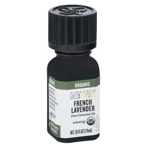Aura Cacia Essential Oil French Lavender Pure Relaxing Og2 1/.25 OZ [UNFI-CARLISLE #2258077] T