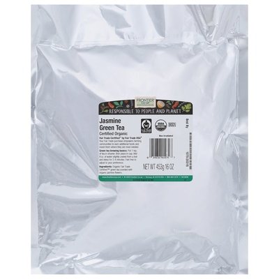 Frontier Nat Prod Co-Op Green Tea Jasmine 1LB Og2 [UNFI-CARLISLE #551796] [ebt]