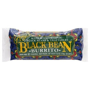 Amys Burrito Black Bean Og3 12/6 OZ [UNFI #398388] [ebt]