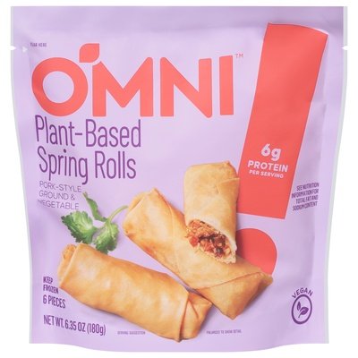 Omni Foods Spring Rolls Plant-Based 6/6.35 OZ [UNFI #2907053] [ebt]