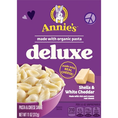 Annies Homegrown Deluxe Creamy White Cheddar Og3 12/11 OZ [UNFI #2414993] [ebt]