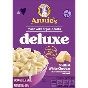 Annies Homegrown Deluxe Creamy White Cheddar Og3 12/11 OZ [UNFI #2414993] [ebt]