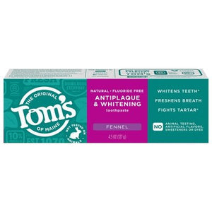 Toms Of Maine Toothpaste Antiplaque & Whitening 6/4.5 OZ [UNFI-CARLISLE #3027091] T