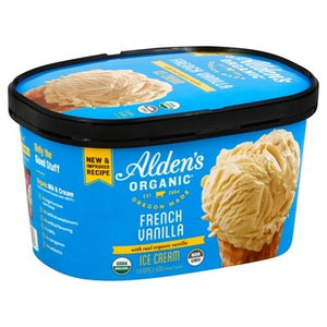 Aldens Organic Ice Cream French Vanilla Og2 3/48 OZ [UNFI #1732759] [ebt]