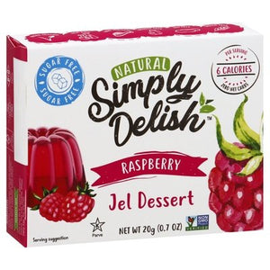 Simply Delish Jel Dessert Raspberry 6/.7 OZ [UNFI-CARLISLE #2030278] [ebt]