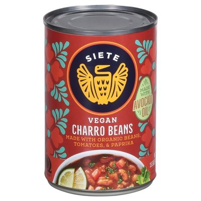 Siete Charro Beans Vegan Og3 12/15.5 OZ [UNFI #2885093] [ebt]