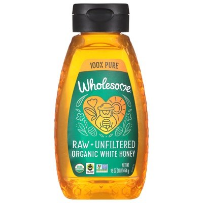 Wholesome White Honey Organic Raw + Unfiltered Og2 6/16 OZ [UNFI #2179554] [ebt]