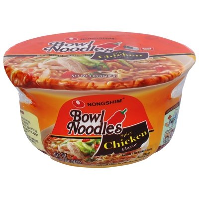 Nong Shim Bowl Noodles Spicy Chicken Flavor 12/3.03 OZ [UNFI #147207] [ebt]