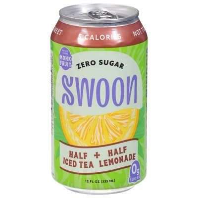 Swoon Ice Tea Lemonade Zero Sugar Half + Half 12/12 OZ [UNFI #2657138] [ebt]