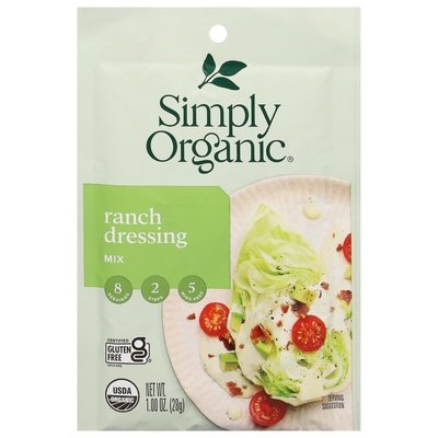 Simply Organic Mix Ranch Dressing Og2 12/1 OZ [UNFI #917252] [ebt]