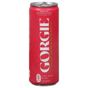 Gorgie Energy Drink With Benefits Watermelon Crush Sparkling 12/12 OZ [UNFI #2994945] [ebt] T