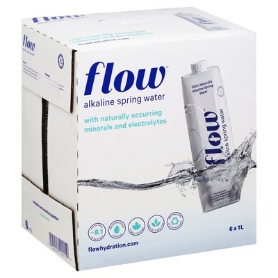 Flow Water Spring Water Alkaline 6/1 L [UNFI #2155653] [ebt]