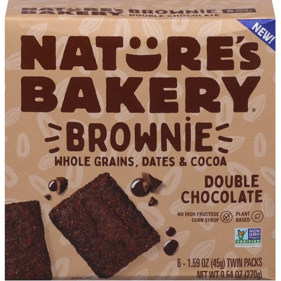 Natures Bakery Double Chocolate 6Pk 6/9.54 OZ [UNFI #2949667] [ebt]
