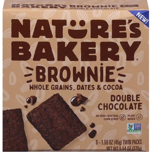Natures Bakery Double Chocolate 6Pk 6/9.54 OZ [UNFI #2949667] [ebt]