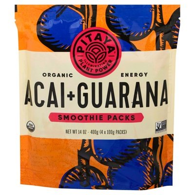 Pitaya Acai + Guarana Organic Smoothie Packs Og1 8/14 OZ [UNFI #2516920] [ebt]