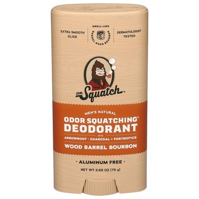 Dr Squatch Deodorant Odor Squatching Wood Barrel Bourbon 1/2.65 OZ [UNFI-CARLISLE #3038908] T