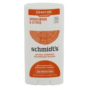 Schmidts Deodorant Natural Sandalwood & Citrus Signature 1/2.65 OZ [UNFI-CARLISLE #2770519] T