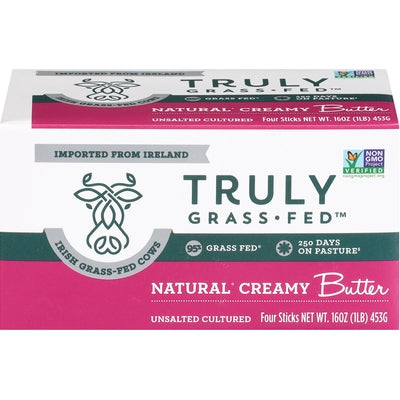Truly Grass Fed Butter Unsalted Culture Stick 10/16 OZ [UNFI #3085115] [ebt]