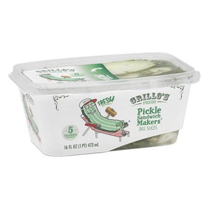 Grillos Pickles Pickle Sandwich Makers Dill Slices 6/16 OZ [UNFI #2450203] [ebt]