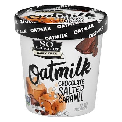 So Delicious Frozen Dessert Non-Dairy Oatmilk Chocolate Salted Caramel 8/PINT [UNFI #2507606] [ebt]