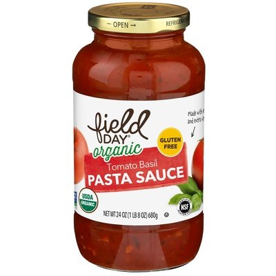 Field Day Tomato Basil Pasta Sauce Og2 12/24 OZ [UNFI #2830222] [ebt]