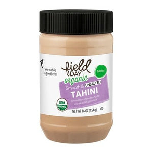 Field Day Smooth & Unsalted Tahini Og1 12/16 OZ [UNFI #3029857] [ebt]