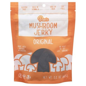 Pans Mushroom Jerky Mushroom Jerky Original 6/2.2 OZ [UNFI-CARLISLE #2562882] [ebt]