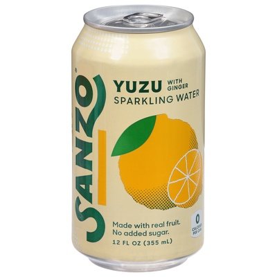 Sanzo Sparkling Water Yuzu With Ginger 12/12 OZ [UNFI #2815108] [ebt]