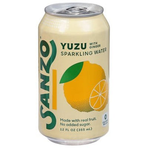 Sanzo Sparkling Water Yuzu With Ginger 12/12 OZ [UNFI #2815108] [ebt]