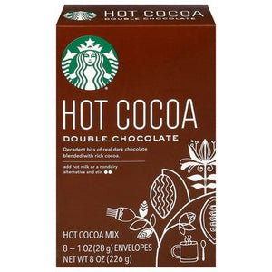 Starbucks Hot Cocoa Mix Double Chocolate 6/8/1 OZ [UNFI #1117498] [ebt]