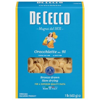 Dececco Orecchiette No. 91 12/16 OZ [UNFI #1852268] [ebt]