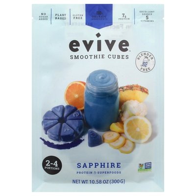 Evive Smoothie Cubes Sapphire Og2 8/10.58 OZ [UNFI #2707784] [ebt]