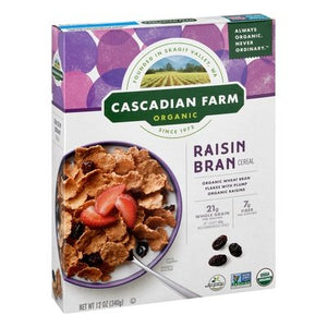 Cascadian Farm Cereal Raisin Bran Og2 10/12 OZ [UNFI #1236132] [ebt]