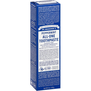 Dr Bronners Toothpaste All-One Peppermint 1/5 oz [UNFI-CARLISLE #1649177] T