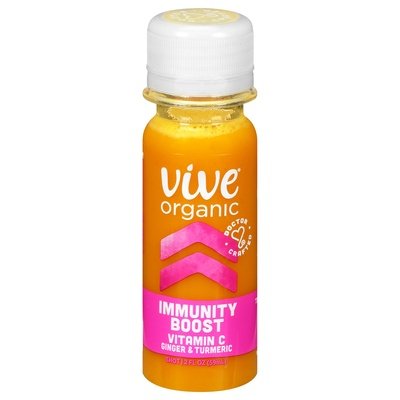 Vive Organic Shot Vitamin C Ginger & Turmeric Immunity Boost Og2 12/2 OZ [UNFI #2695773] [ebt] T