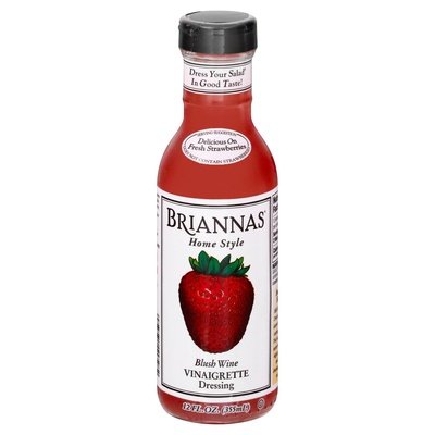 Briannas Dressing Vinaigrette Blush Wine Home Style 6/12 OZ [UNFI #411835] [ebt]
