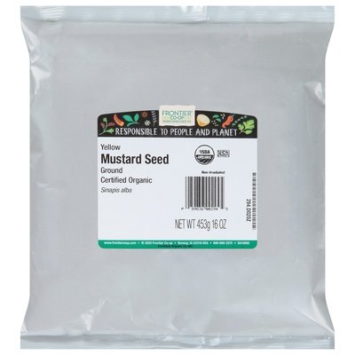 Frontier Nat Prod Co-Op Mustard Seed Yellow Ground 1LB Og2 [UNFI-CARLISLE #311548] [ebt]