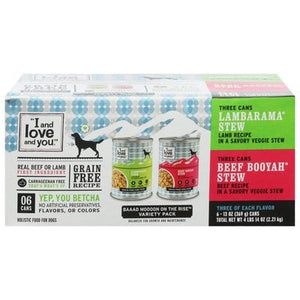 I And Love And You Food For Dogs Holistic Grain Free Recipe Baaad Moooon On The Rise Variety Pack 2/6 PACK [UNFI #02452829]