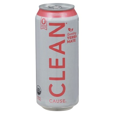 Clean Cause Yerba Mate Sparkling Watermelon Og2 12/16 OZ [UNFI #2752491] [ebt] T