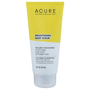 Acure Body Scrub Brightening Sea Salt & Niacinamide 1/6 OZ [UNFI-CARLISLE #2549863] T