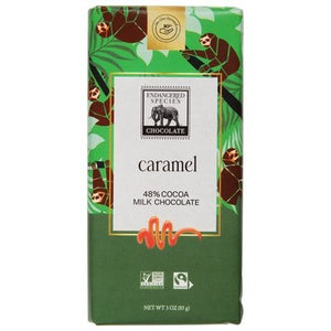Endangered Species Chocolate Milk Chocolate Caramel 48% Cocoa 12/3 OZ [UNFI-CARLISLE #2794030] [ebt]