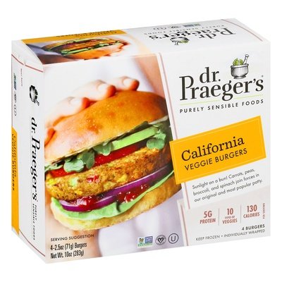 Dr Praegers Veggie Burgers California 6/10 OZ [UNFI #1807072] [ebt]