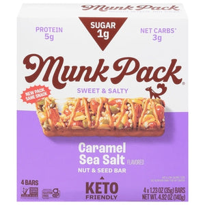 Munk Pack Nut & Seed Bar Keto Caramel Sea Salt 6/4/1.23OZ [UNFI #2720597] [ebt]