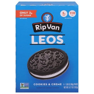 Rip Van Wafels Sandwich Creme Cookies Cookies & Creme 6/6.77 OZ [UNFI #2932408] [ebt]