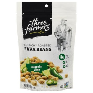 Three Farmers Fava Beans Jalapeno Lime Crunchy Roasted 6/5 OZ [UNFI #2901015] [ebt]