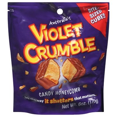 Violet Crumble Candy Honeycomb Bite-Sized Cubes 8/6 OZ [UNFI #2790368] [ebt]